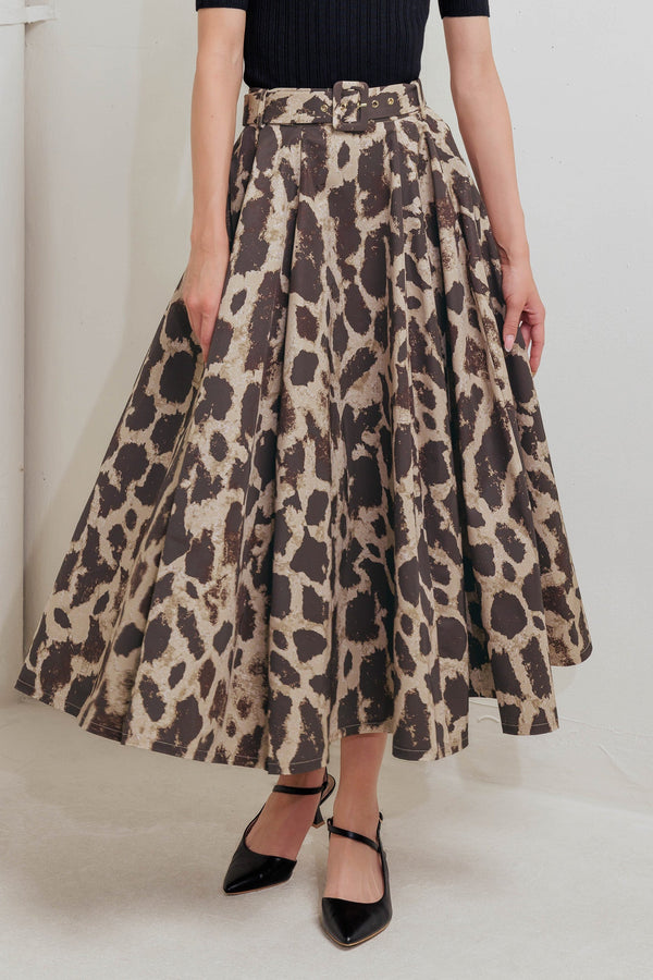 leo-lover-woven-full-midi-skirt Flying Tomato-Sophia's StyleSKIRTS-1